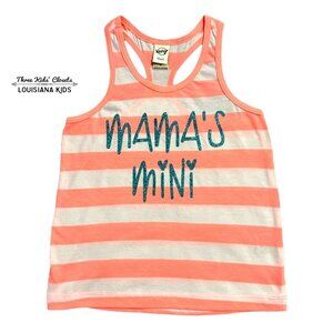 Small Shop 3Y Custom Mama's Mini Striped Racerback Tank Top